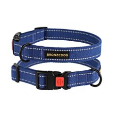 Нашийник для собак BronzeDog Сotton 50/1502Б/Т S 25-33 см синій - фото