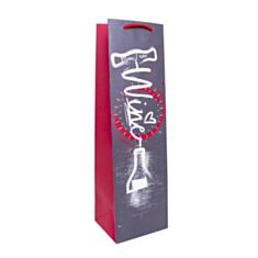 Пакет ламинированный для бутылки Decorize 4684-wb85 40*12*9 см - фото