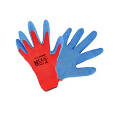 Рукавиці робочі Hardy 1512-750009 75 L з латексним покриттям червоні - фото