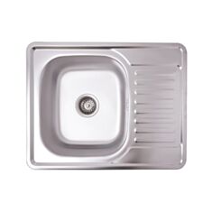 Кухонная мойка Kroner KRP-Satin 6350 0,8 мм 180 мм сатин - фото