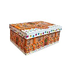 Коробка подарункова Дім Упаковки Пряничний будинок 1110102709 35*27*15,5 см - фото