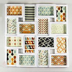 Фотоколлаж 16 фото 100I/wt-bl 57х57см - фото