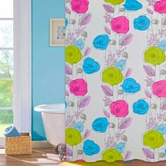 Шторка для душу Artex NJ 10108 Colorful flowers 180*180 - фото