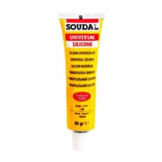 Герметик силиконовый Soudal универсальный белый 60 г - фото