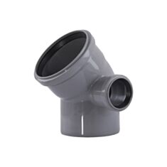 Коліно каналізаційне складне Rozma 110*110*45+50*90° праве - фото