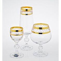 Набор бокалов Bohemia Claudia 40149-43081 50мл/180мл/250мл/18пр - фото