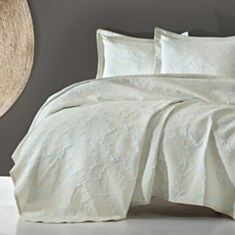 Покривало Cotton Box Jakarli Terra Mint 240*250 з наволочками 2*50*70 - фото