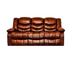 Диван Chester 3p коричневый - фото