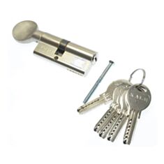 Циліндр Kale 164 SMC 45*10*45 100 мм з воротком нікель - фото