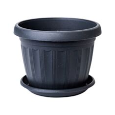 Горщик Алеана Терра з підставкою 20*15 см граніт - фото
