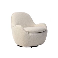 Кресло поворотное Vetro Каллисто айвори - фото