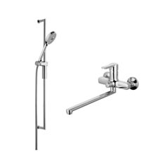 Набор смесителей Aqua Rodos Aqua 90779+душевая гарнитура GL-0260 - фото