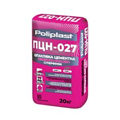 Шпаклівка фінішна Поліпласт ПЦН-027 сіра 20 кг - фото