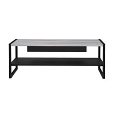 Стол журнальный Forte Grace CFTT4241 дуб северный серый матовый черный - фото