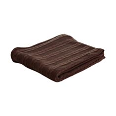 Плед в'язаний 160*180 кава - фото