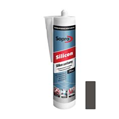 Герметик силіконовий Soprо Sanitar Silikon 310 мл антрацит - фото