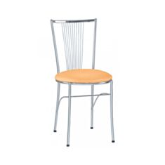 Стілець обідній металевий Nowy Styl Foska chrome V-17 помаранчевий - фото