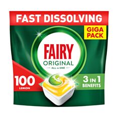 Таблетки для посудомоечных машин Fairy Original 37383 Лимон 100 шт - фото