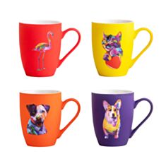 Чашка Vittora Айворі Стерео звірі 340 мл - фото