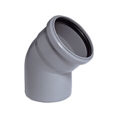 Коліно каналізаційне Rozma внутрішнє 45° 110 мм - фото