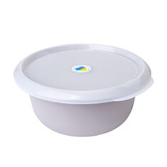 Миска з кришкою Алеана 169050 1,75 л какао - фото