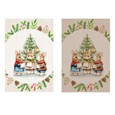 Набір кухонних рушників Limaso Bunny Choir Set Towels-21 45*65 см 2 шт - фото