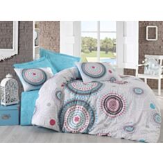 Комплект постільної білизни Cotton Box ModeLine Ranforce Bret Turkuaz 2,0 - фото