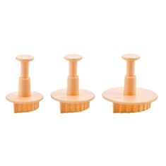 Формы с поршнем Tescoma Delicia Deco 632940 листья розы 3шт - фото