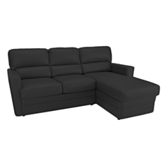 Диван угловой Комфорт Софа 301 черный - фото