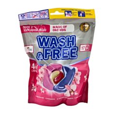 Капсулы для стирки Wash&Free Магия орхидей 17 шт  - фото