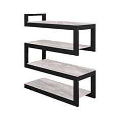 Стелаж Метал-Дизайн Снейк аляска/чорний - фото