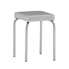 Табурет кухонний металевий Nowy Styl Tutti Chrome V-28 сірий - фото