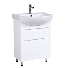 Тумба Aqua Rodos Квадро 60см з умивальником Лотос - фото