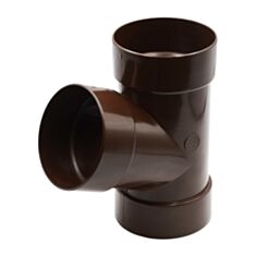 Трійник труби Rainway 67° 100 мм коричневий - фото