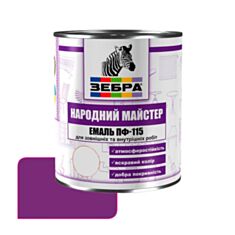 Емаль Zebra Народний Майстер ПФ-115 572 гірська лаванда 0,25 кг - фото