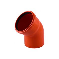 Колено канализационное Valrom внутреннее 45° D160 мм - фото