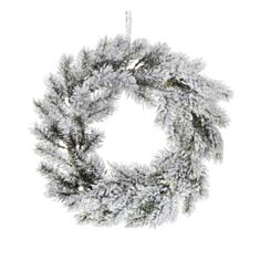 Вінок декоративний засніжений з хвої Bonadi 122-F55 - фото