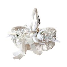 Корзина пасхальная Krasa Po Ukr be-52 Светлый праздник с декором 36 см - фото