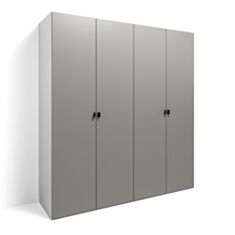 Шафа чотирьохдверна Merx Gallery ГЛ140 сиза 26008884 - фото