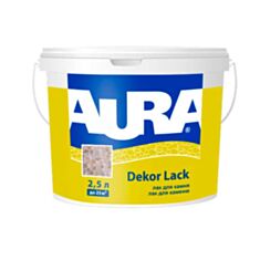 Лак для каменю Aura Decor Lack акриловий напівглянцевий 2,5 л - фото