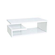 Столик журнальный деревянный Tierra белый - фото