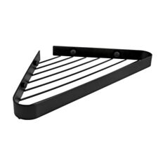 Полка для ванны угловая AWD 2081817 черная - фото