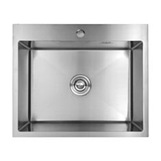 Кухонная мойка Kroner KRP-Geburstet-6050HM встроенная 3/1 мм 50*60 см - фото
