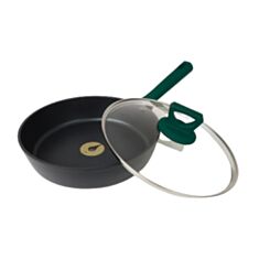Сковорідка з кришкою Ringel Herbal RG-1101-22/h/L 22 см - фото