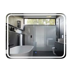 Зеркало Luxury Wood Quality с подсветкой 100*70 см - фото