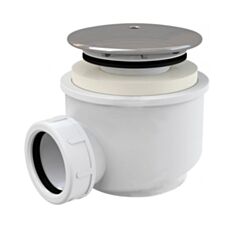 Сифон для піддону Alcaplast A47CR d60 хром - фото