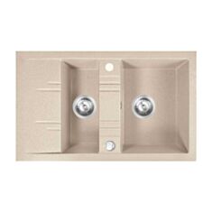 Кухонная мойка Ferro Mezzo II DRGM3/48/79SA 79*48 см песочная - фото