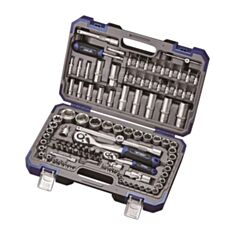 Набір інструментів професійний Haisser Black 70255 1/2", 1/4" 108 шт - фото