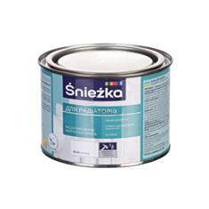 Интерьерная краска акриловая Sniezka Ультра для радиаторов белая 0,4 л - фото