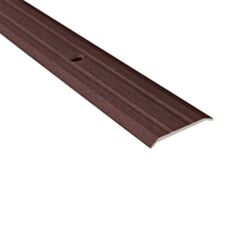 Поріг алюмінієвий ТІС АОД25Р-1027 рифлений 25*3 мм 2,7 м венге - фото